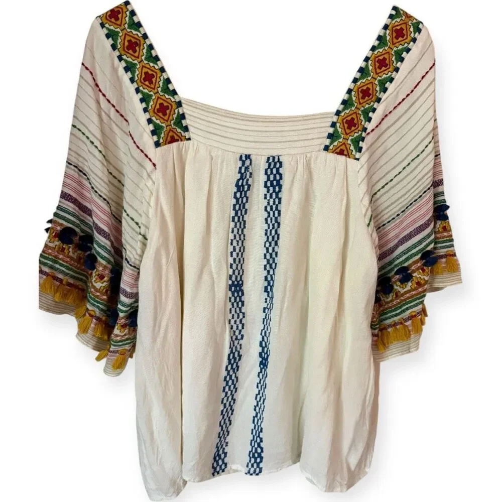 Anthropologie Vineet Bahl Kiera Embroidered Blouse - Picture 6 of 13